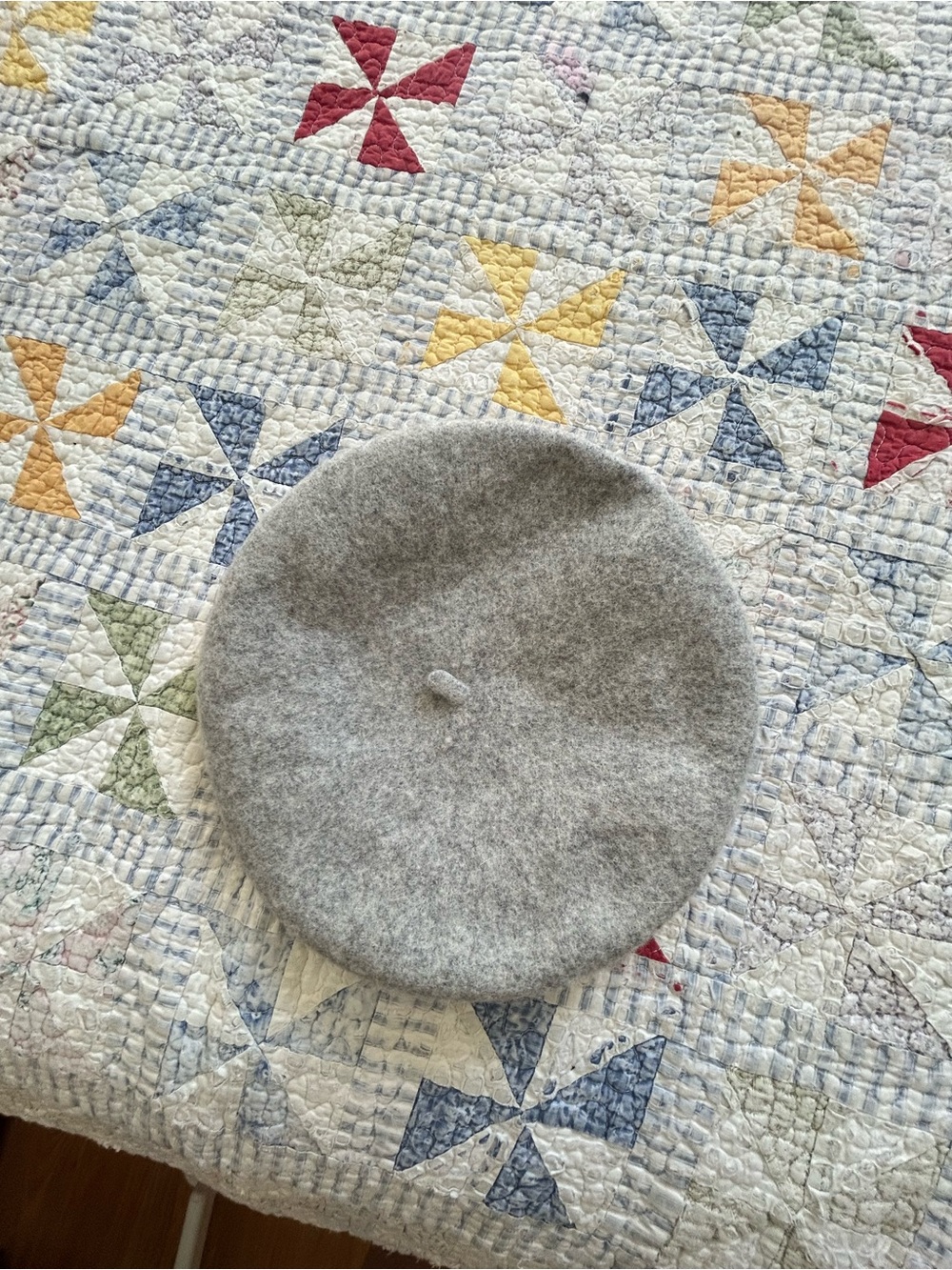 H&M Light Gray Wool Beret - Classic Women's Hat